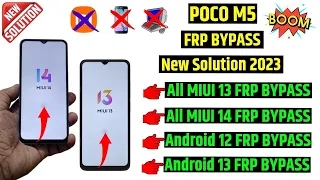 Poco M5 Frp Bypass | New Trick 2023 | All Poco Miui 13 / 14 Frp Unlock (No Need Pc)