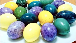 How to color EGGS BEAUTIFULLY for Easter WITHOUT chemicals  Just 2 NATURAL dyes and LOTS of Colors!