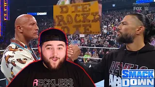 THE ROCK & ROMAN REIGNS CHALLENGE SETH ROLLINS & CODY RHODES AT WRESTLEMANIA 40 REACTION!!!