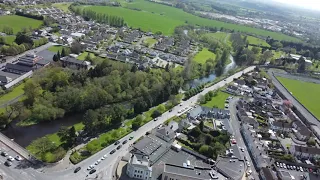 Newbridge - River Liffey - Drone Fly