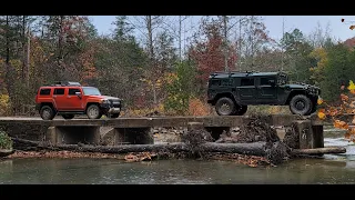Hummer H1 and H3 in the Ozarks Oct 2022