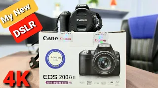 My New DSLR Canon EOS 200D Mark ii - Unboxing and Review | Canon EOS 200D ii Video Test