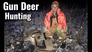 WI Gun Deer Hunting - Big Buck Dropped in his tracks