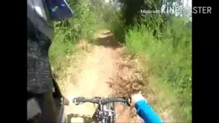 Gopro, caida en bicicleta en trek