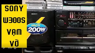 Đài cassette Sony CFS W300S loa có công suất lớn 200W Sản phẩm đáng sưu tầm