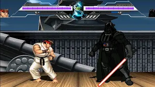 RYU vs DARTH VADER - High Level Awesome Fight!