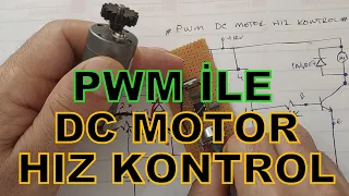 PWM tekniği ile DC motor hız kontrol(Aynı zamanda Led dimmer) #pwm #mosfet #dcmotor #motorhızkontrol