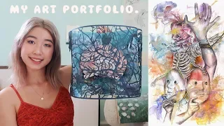 My Art Portfolio (Accepted at Pratt, Parsons, MICA, SAIC, Art Center) + APPLICATION TIPS ✨