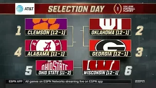 College Football Playoff Selection Show (12/3/17)