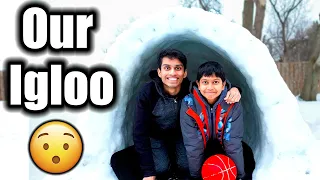 Our Ice House / Igloo | நாங்கள் கட்டிய பனிவீடு | VelBros Tamil