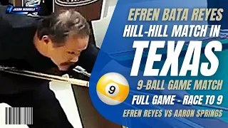 ⭐ Efren Reyes Full Game Hill-Hill Match in Texas USA open pool tournament 9-Ball game #efrenreyes