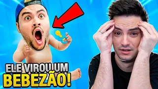 LUCCAS NETO SE TRANSFORMOU NUM BEBÊ