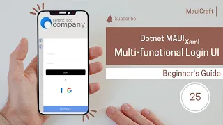 Dotnet MAUI Beautiful Login UI for Multipurpose XAML