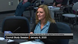 Council Study Session - 1/9/2020