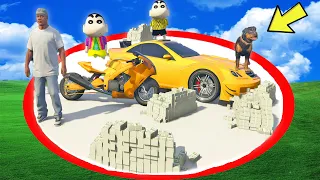 GTA 5 : Anything You Can Fit In The Circle Will Pay For It In GTA 5 ! Franklin shinchan (GTA 5 Mods)
