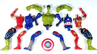 avengers toys.. hulk smash vs captain america vs ironman.. merakit mainan..