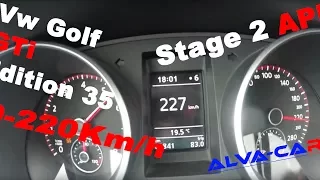 317HP VW Golf 6 GTi Edition 35 Stage 2 APR 0-220Km/h Acceleration