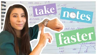 HOW TO TAKE NOTES FASTER FOR MED STUDENTS | Medical Shorthand for History-Taking and Studying