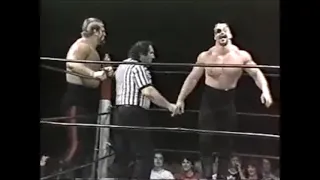 The Road Warriors vs Magnum T.A. and Jim Duggan. 1983