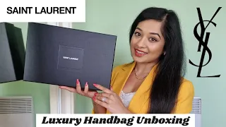 YSL HANDBAG UNBOXING | ENVELOPE MEDIUM CHAIN BAG REVIEW | What Fits Inside & Styling 💖