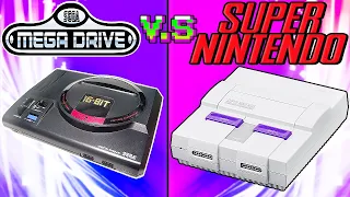 COMPARANDO MEGA DRIVE E SNES (SEM FRESCURA, Jogos, Gráficos, Specs, VS, MELHORES MODELOS de TODOS)