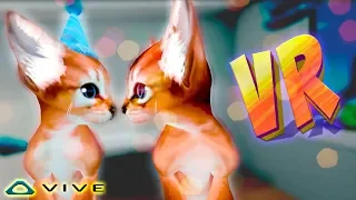 КОШАКИ в VR Kitten'd  в ВИРТУАЛЬНОЙ РЕАЛЬНОСТИ с HTC Vive