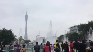 广州塔 音乐喷泉 Guangzhou tower Music fountain