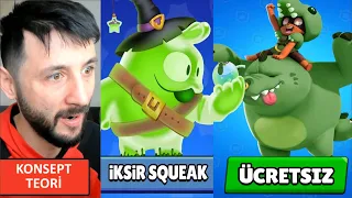 HERKESE BEDAVA DİNOZOR NİTA ve İKSİR SQUEAK Brawl Stars GÜNCELLEME (Konsept/Fikir)