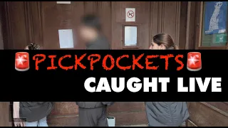 Pickpocketing Caught Live in Lyon France