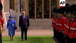 More video of Trump and Queen inspecting honour guard