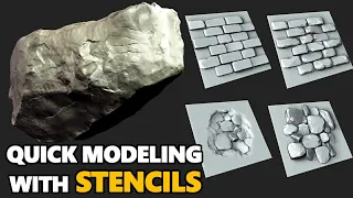 Quick Sculpting with Textures in Blender