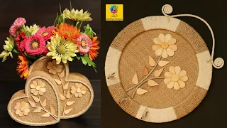 DIY Jute Home Decor/ Jute Craft Ideas/ Home Decoration Design Handmade Craft