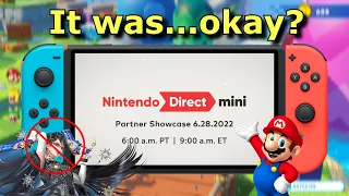 So the Nintendo Direct Mini: Partner Showcase was...okay (OPINION)