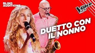 Lo SWING di Emilia e suo nonno conquista tutti | The Voice Italy Kids | Blind Auditions