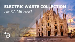 Waste Collection in Milan by AMSA with OMB Technology Legend E system on Volvo FE Electric Vehicle