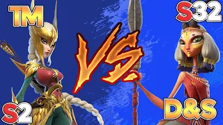 Server 2 vs Server 32 ROOTS OF WAR! TM vs D&S! Highlights & PvP Analysis! Call of Dragons Gameplay