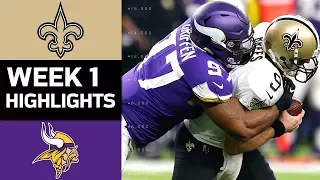 Saints vs. Vikings | NFL Week 1 Game Highlights