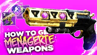 Destiny 2 | How To Get All NEW Menagerie Weapons & Rune Combos w/ Masterworks (Menagerie Guide)