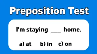 Preposition Quiz | Part 60 | Grammar test