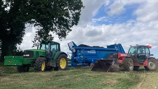 Muck spreading with a Bunnings lowlander 150 and isobus!