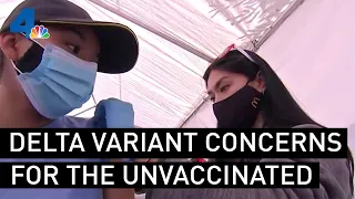 Delta COVID-19 Variant Continues to Spread, Causing Concerns for Unvaccinated | NBCLA