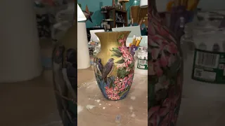 Decoupage Vase