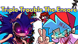 Friday Night Funkin' VS Triple Trouble The Encore / Sonic (FNF Mod/Hard/Gameplay + Cutscene)