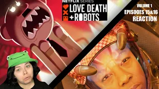 LOVE DEATH & ROBOTS VOL 1 -  Episode 15 - Alternate Histories and Episode 16 - Lucky 13 : REACTION