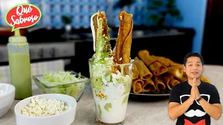 Las Famosas Flautas Ahogadas en Vaso | Receta para Vender!