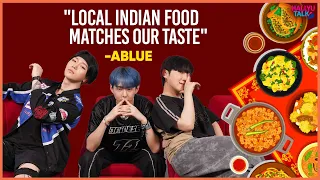 K-pop idols try popular street food in India with ABLUE | WinL, Seongsoo, YOU | Mukbang