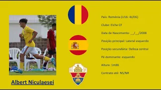 Albert Niculaesei | 2008 (Romania | Elche) footage vs Hungary U16