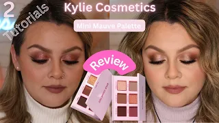 KYLIE JENNER MINI MAUVE EYESHADOW PALETTE| 2 LOOK REVIEW| IS IT REALLY GIVING?