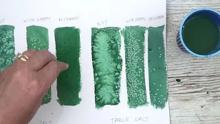 How To Use Salt In Watercolour Painting