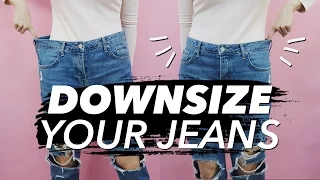 How to Downsize Jeans (Resize Waist & Legs!) | WITHWENDY